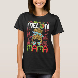 One In A Melon Mama  Watermelon Family Matching Ou T-Shirt