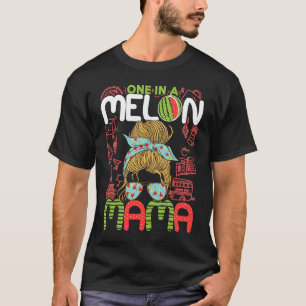 One In A Melon Mama  Watermelon Family Matching Ou T-Shirt