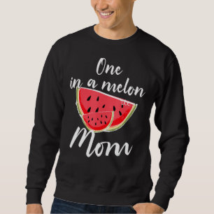 One In A Melon Mom Waterlemon Summer Vacation Mom Sweatshirt