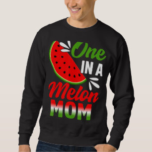 One In A Melon Mom Watermelon Family Birthday Part Sweatshirt