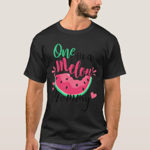 One In A Melon Mommy Summer Birthday Party Matchin T-Shirt