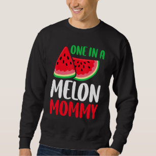 One In A Melon Mommy   Watermelon Family Matching Sweatshirt