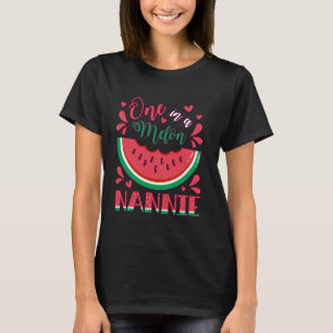 One in a Melon Nannie Birthday Party Matching Fami T-Shirt