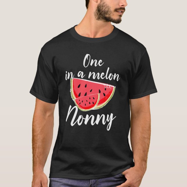 One In A Melon Nonny Waterlemon Summer Vacation Gr T-Shirt (Front)