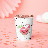 One in A Melon Paper Cup - Pink