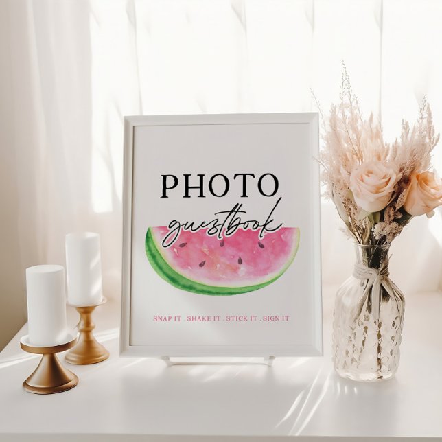 One In A Melon Sign Watermelon Guestbook Sign (Creator Uploaded)