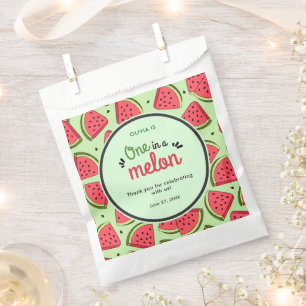 One in a Melon Summer 1st Birthday Thank You Favour Bag