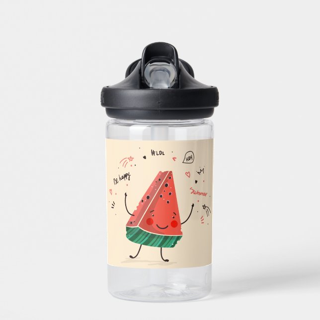 One in a Melon – Sweet Watermelon Design Water Bottle (Front)