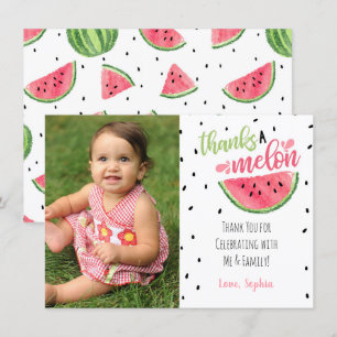 One in a Melon Thank You Card