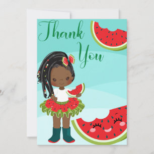 One In A Melon Thank You Card