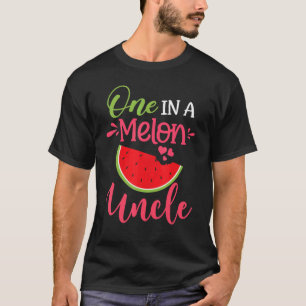 One In A Melon Uncle Watermelon Family Birthday Pa T-Shirt