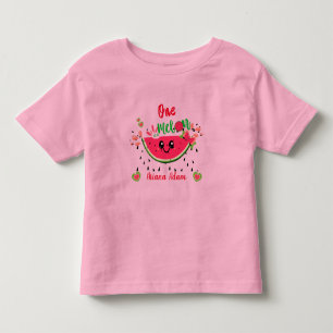 One In A Melon Watermelon 1st Birthday Girl's Toddler T-shirt