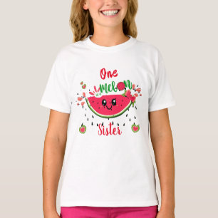 One In A Melon Watermelon Birthday Party Sister's T-Shirt