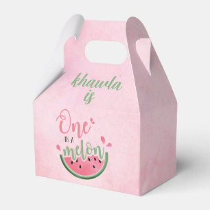 One in a Melon Watermelon first birthday  Favor Box