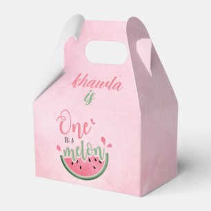 One in a Melon Watermelon first birthday  Favor Box