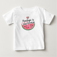 One In A Melon Watermelon Personalized Birthday