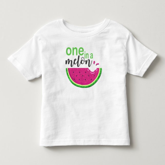  One In A Melon |  Watermelon Slice T-Shirt (Front)
