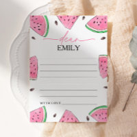 One In A Melon Watermelon Time Capsule Card