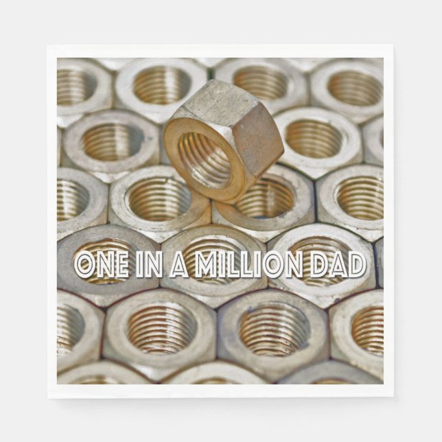One in a Million Nut Father’s Day Napkin (Front)