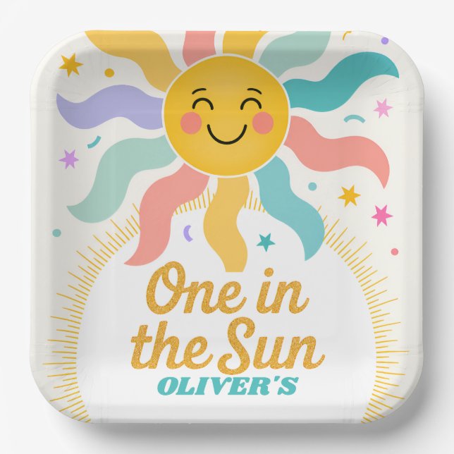 One in the Sun Paper Plates (Front)