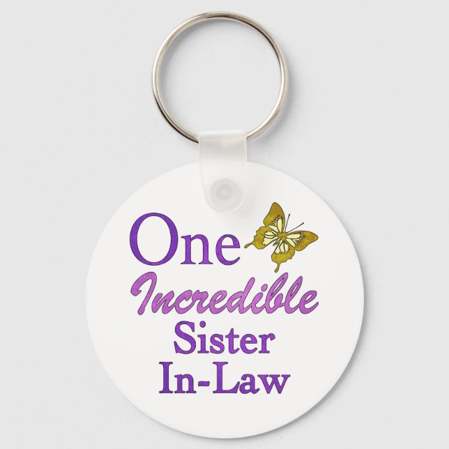 One Incredible Sister-In-Law Keychain (Front)