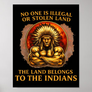 One is illegal or stolen land the land belongs to poster