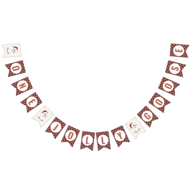 One Jolly Goose December First Birthday Bunting Flags (All)