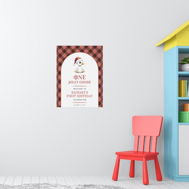 One Jolly Goose Modern First Birthday Welcome Sign (Nursery 1)