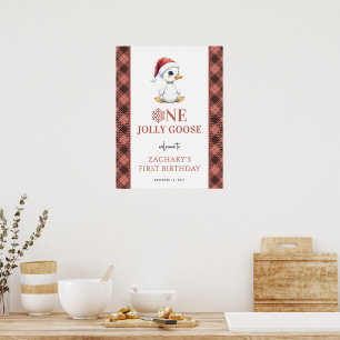 One Jolly Goose Modern First Birthday Welcome Sign