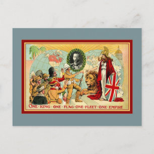 One king, one flag, one fleet, one empire postcard