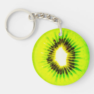 one kiwi customizable keychain