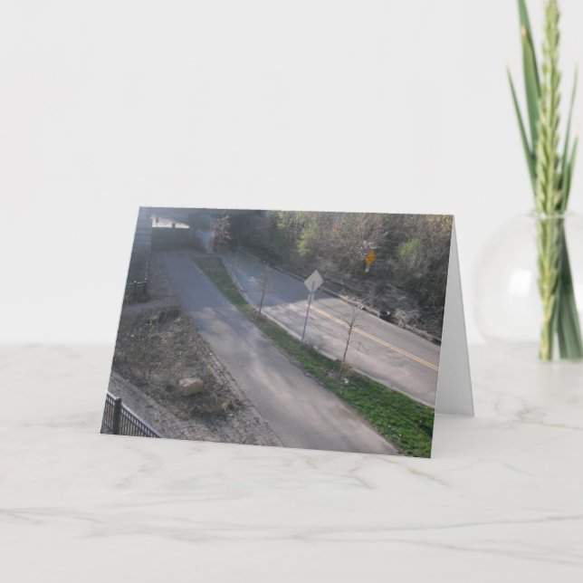 “One Lane Underpass” Get Well Card (Front)