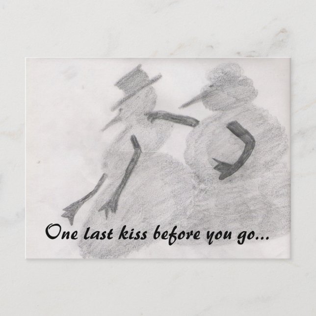one last kiss postcard (Front)