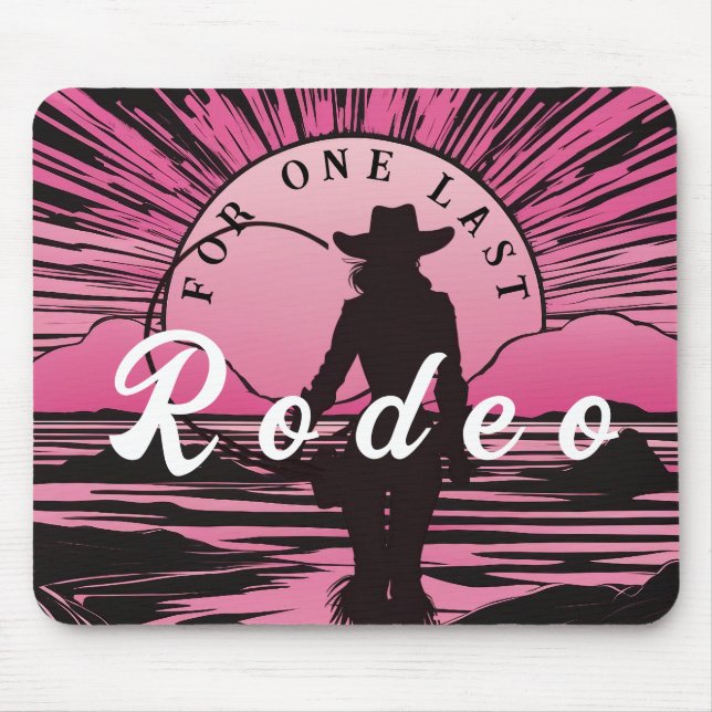 One Last Rodeo Bachelorette Mouse Pad (Front)