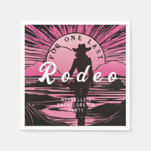 One Last Rodeo Bachelorette Napkin