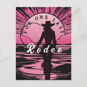 One Last Rodeo Bachelorette Postcard