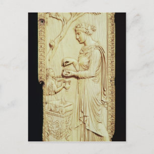 One leaf of the Symmachi Diptych Postcard