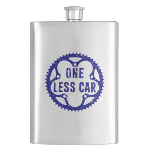 One Less Car Hip Flask