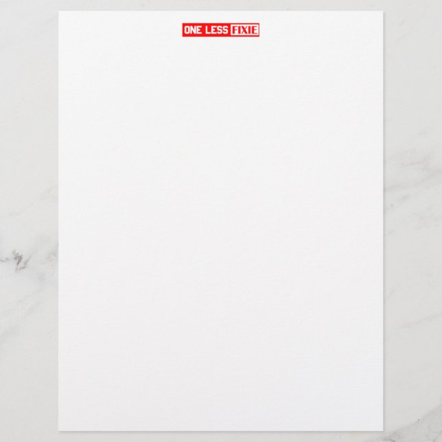 One Less Fixie (Front)