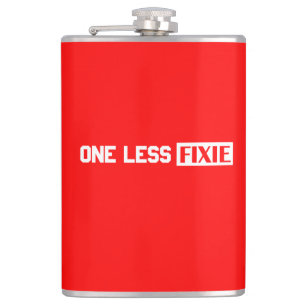 One Less Fixie Hip Flask