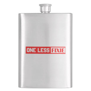 One Less Fixie Hip Flask