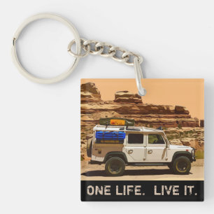 ONE LIFE.  LIVE IT. KEYCHAIN