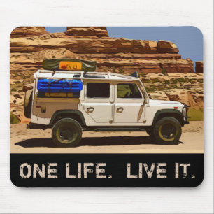 ONE LIFE. LIVE IT. MOUSE PAD