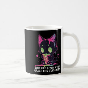 One Life Lived With Grace And Curiosity Fun Stoic Coffee Mug