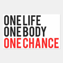 One Life One Body One Chance