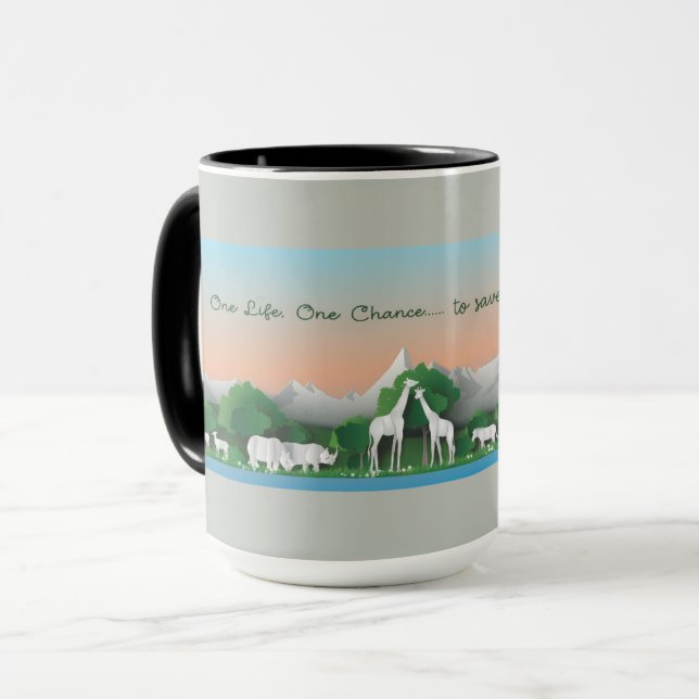 One life.... One chance, to save our planet Mug (Front Left)