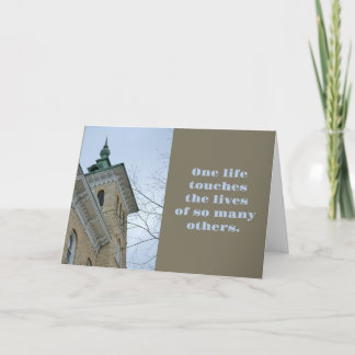 One Life Touche d'autres Carte de remerciements en