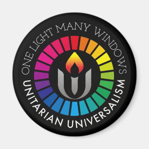 One light many windows Unitarian Universalism Magnet