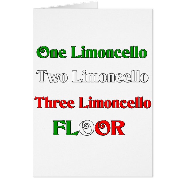 One Limoncello (Front)