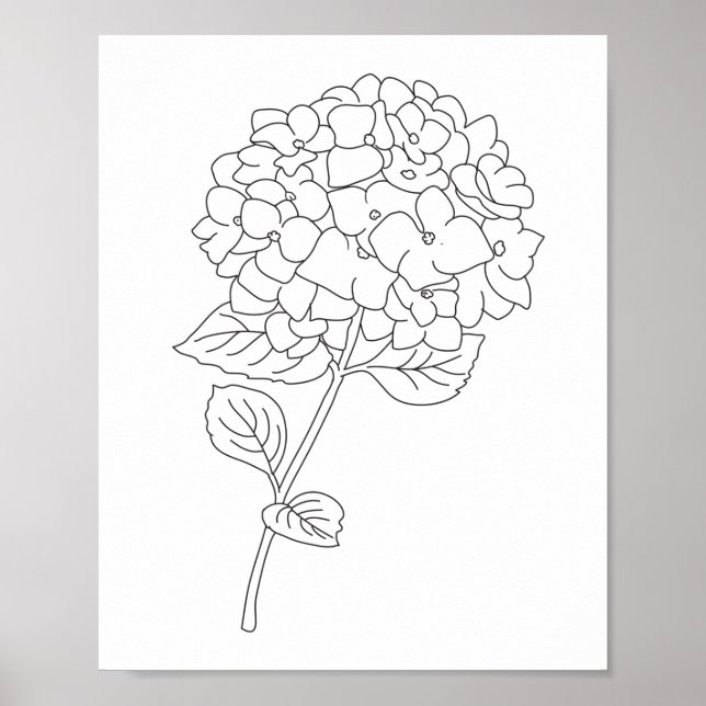 one line drawing poster (Front)